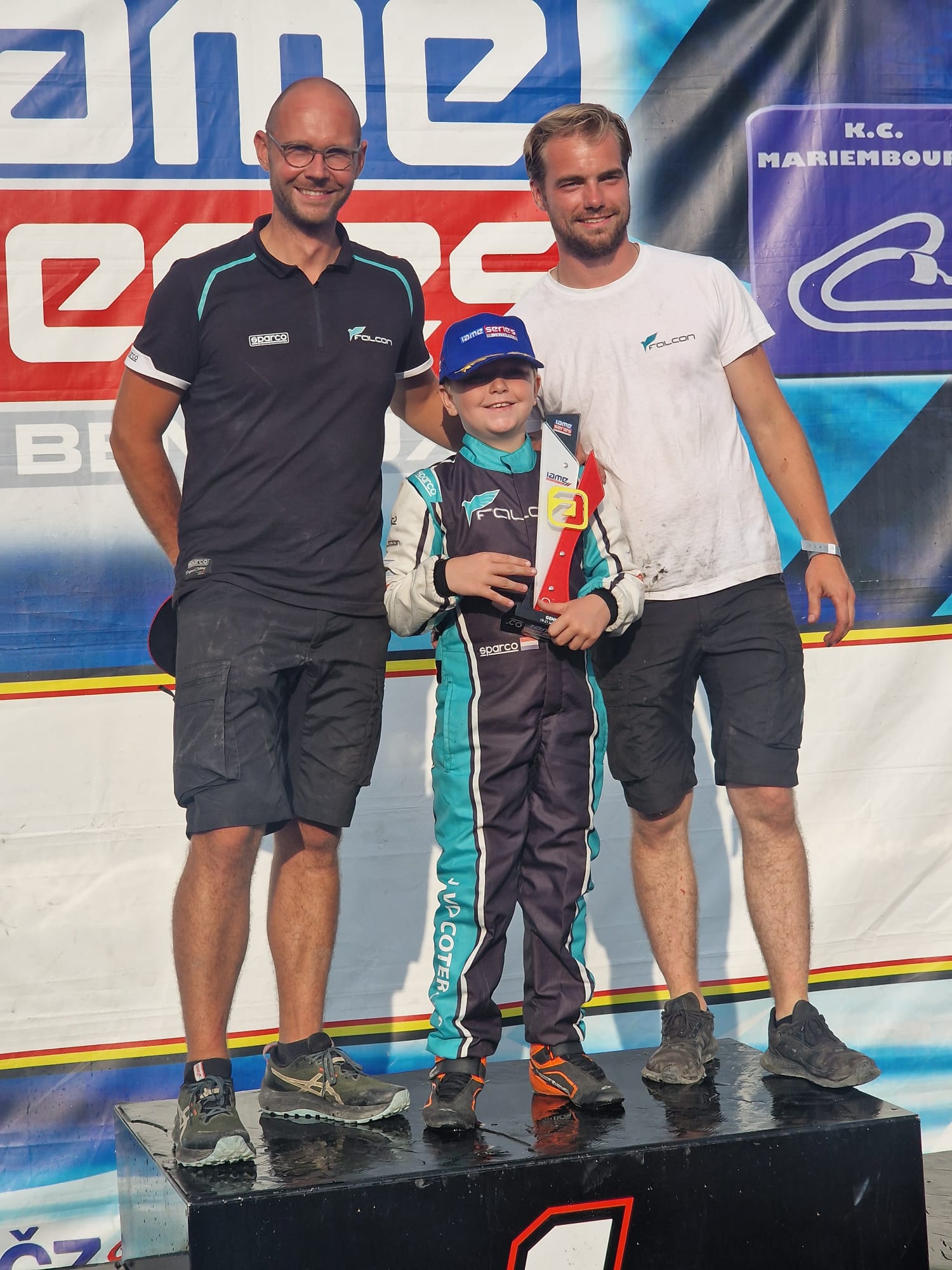Julian op het podium